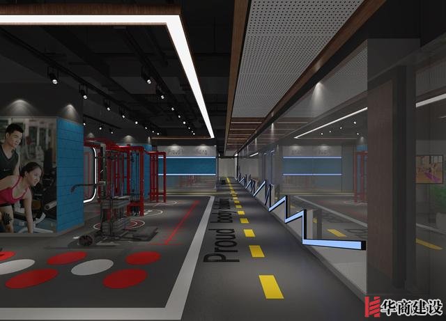 健身會所健身房裝修設(shè)計案例