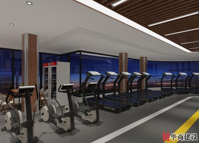 健身會所健身房裝修設(shè)計案例